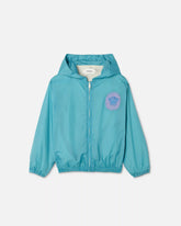Kids Embroidered Nylon Windbreaker Jacket