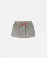 Baby Micro-Check Cotton-Poplin Skirt