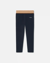 Baby Jacquard Stretch Cotton-Jersey Leggings