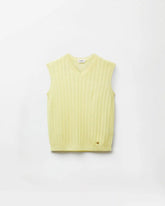 Viscose Mesh Rib Knit Top