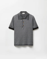 Jacquard Cotton-Blend Knit Polo