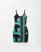 Printed Knit Viscose Mini Dress
