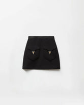 Wool Mini Skirt