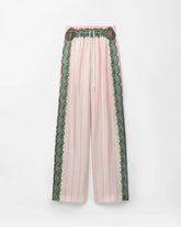 Printed Silk Twill Pajama-Style Pants