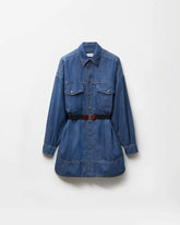 Chambray Denim Mini Dress