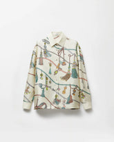 Printed Silk Twill Shirt