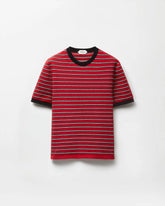 Jacquard Cotton-Blend Knit T-Shirt
