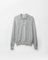 Silk-Cotton Knit Polo
