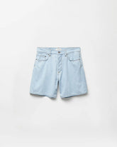 Chambray Denim Shorts