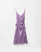 Viscose-Jersey Draped Midi Dress