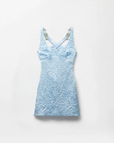 Silk Cady Satin Mini Dress