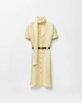 Jacquard Viscose-Silk Midi Dress