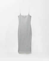 Embroidered Logo Stretch-Cotton Jersey Midi Dress