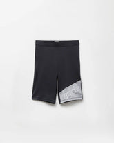 Embroidered-Logo Bicycle Shorts
