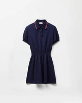 Embroidered-Logo Cotton Piqué Polo Mini Dress