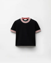 Jacquard Stretch Cotton-Jersey T-Shirt