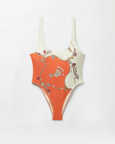 Printed One-Piece Swimsuit