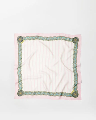 Printed Silk Twill Scarf 90 cm