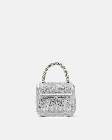 La Medusa Embellished Satin Mini Bag