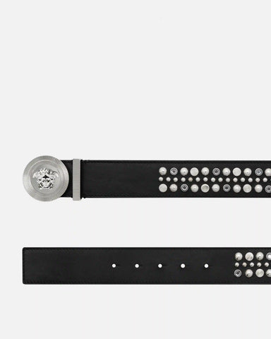 Medusa Biggie Embellished Belt 4 cm
