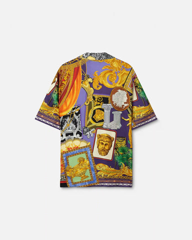 Printed Silk Twill Regular Shirt