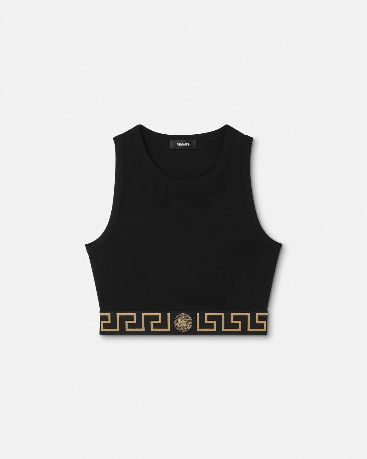 Jacquard Cotton-Jersey Crop Top