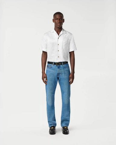 Jacquard Silk-Blend Shirt