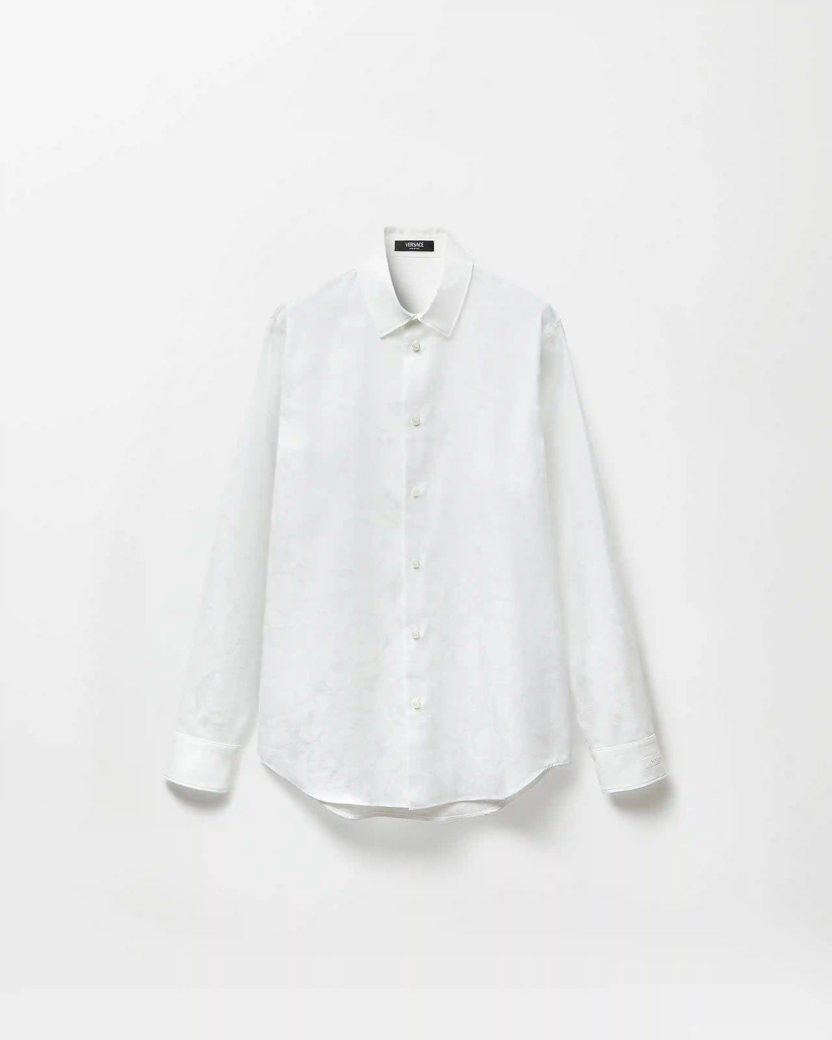 Jacquard Cotton-Poplin Shirt