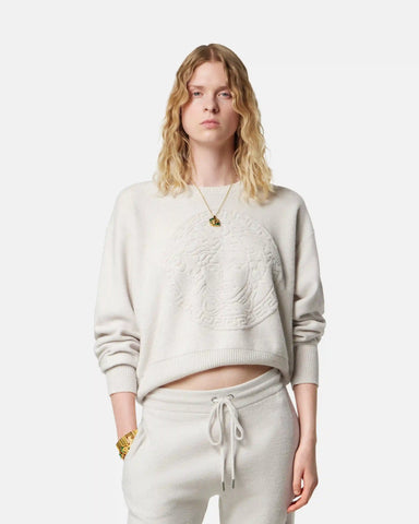 Cashmere-Wool Knit Sweater