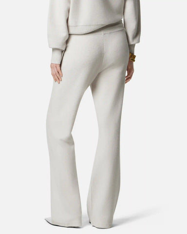 Wool-Blend Flared Towel Pants