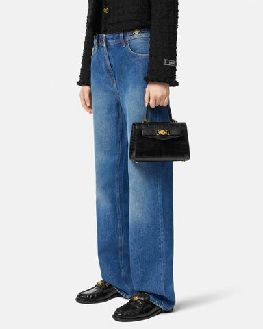 Medusa '95 Small Croc-Effect Top-Handle