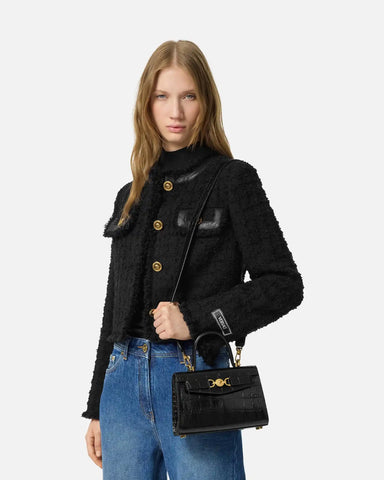 Medusa '95 Small Croc-Effect Top-Handle