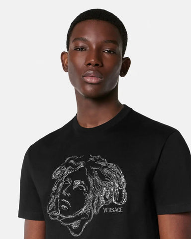 Embroidered Cotton-Jersey T-Shirt
