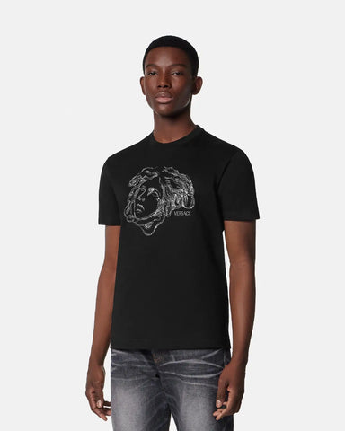 Embroidered Cotton-Jersey T-Shirt