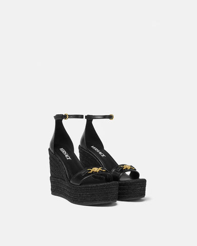 Medusa '95 Leather Wedge Sandals 120 mm