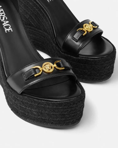 Medusa '95 Leather Wedge Sandals 120 mm