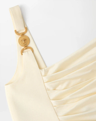 Envers-Satin CrÃªpe Draped Mini Dress