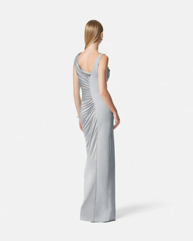 Viscose Liquid Jersey Draped Gown