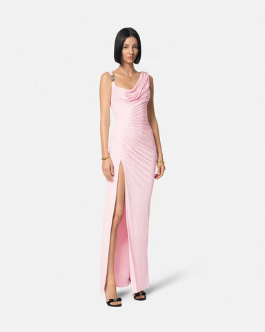 Viscose Liquid Jersey Draped Gown