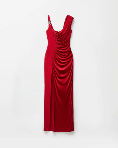 Viscose Liquid Jersey Draped Gown