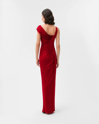 Viscose Liquid Jersey Draped Gown