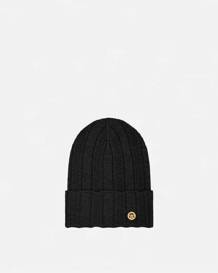 Ribbed Wool Knit Beanie