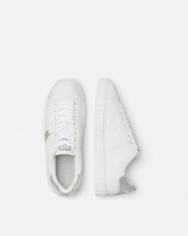 Greca Leather Sneakers