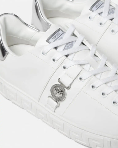 Greca Leather Sneakers