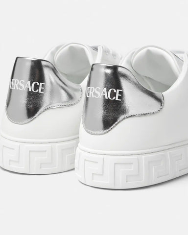 Greca Leather Sneakers