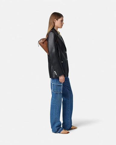 Versace Tag Nappa Bowling Bag