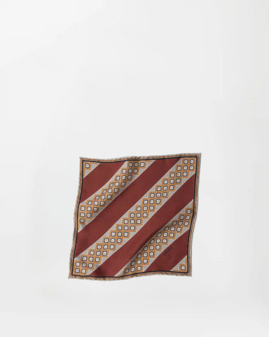 Printed Silk Twill Pocket Square