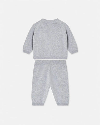 Baby Embroidered Cotton Knit Sweater Set