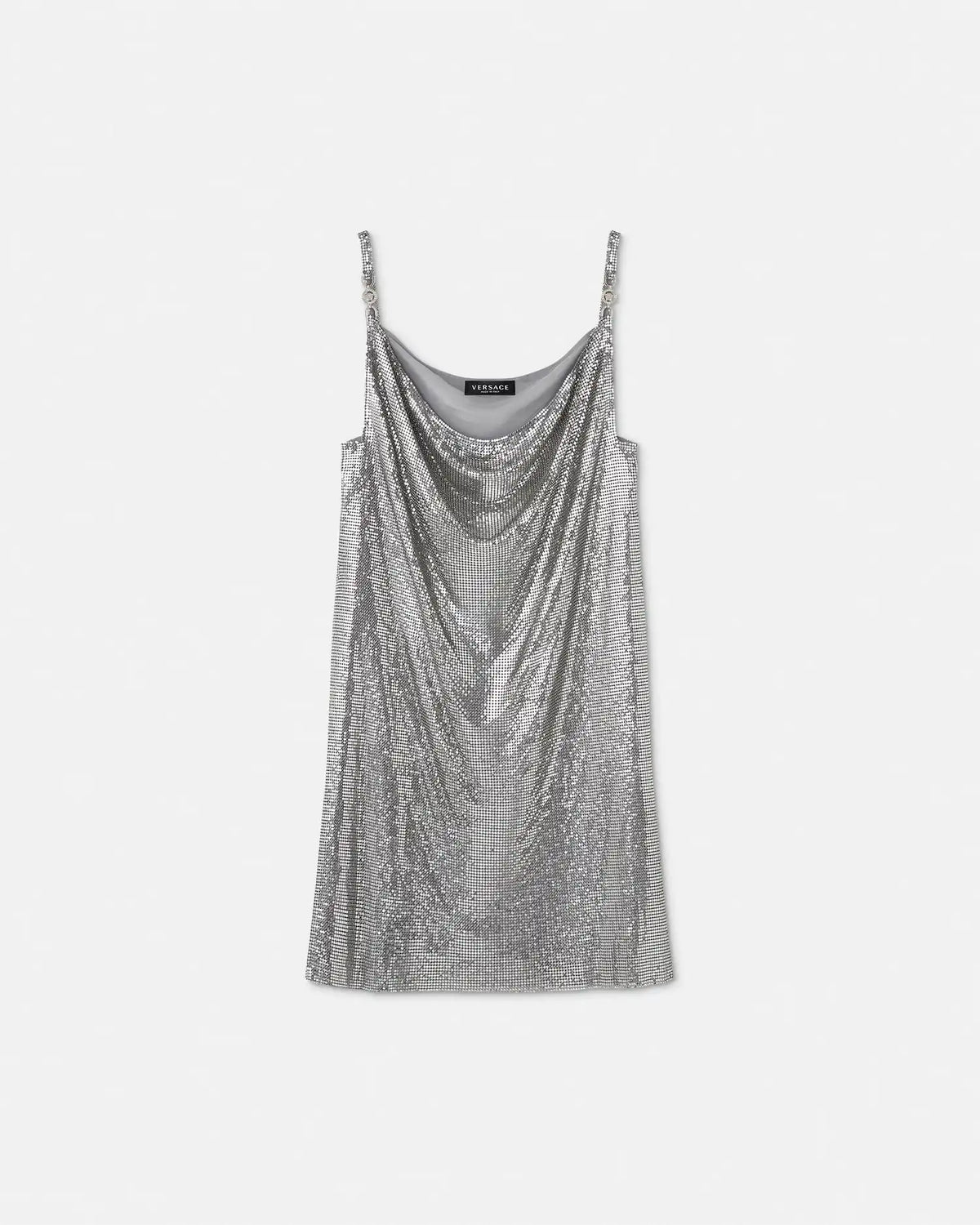 Metal Mesh Slip Mini Dress