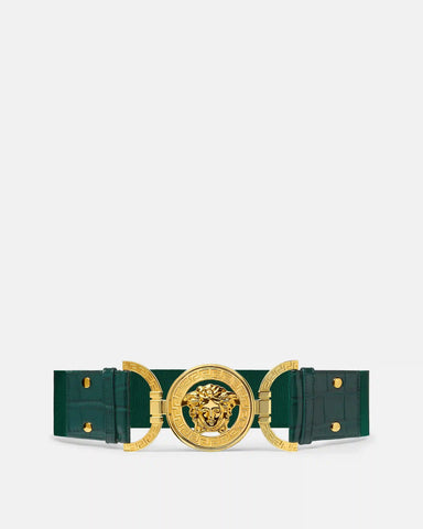 Medusa '95 Croc-Effect Belt  6 cm